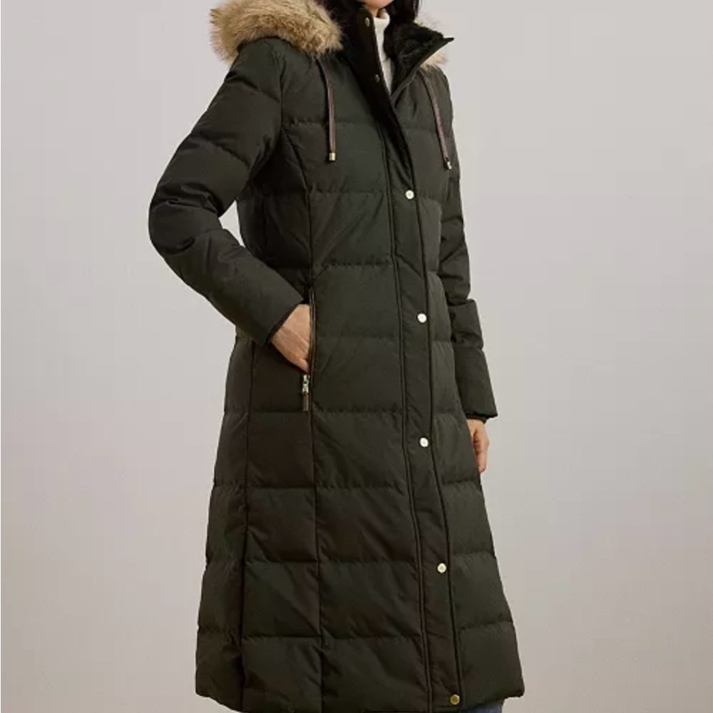 Ralph Lauren Fur Puffer Coat NEW